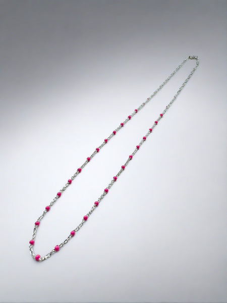 Sterling Silver Enamel Layering Chain