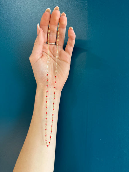 Gold Filled Enamel Layering Chain