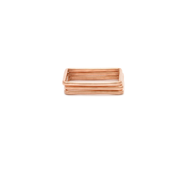 Square Stackers - Rose Gold Filled