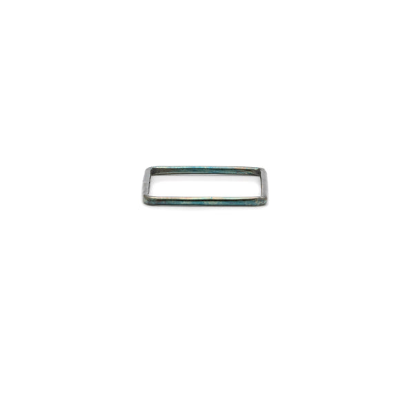 Square Stackers - Oxidized Silver