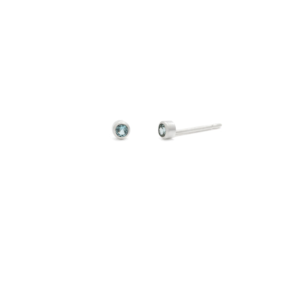 Tiny 2mm Gemstone Studs