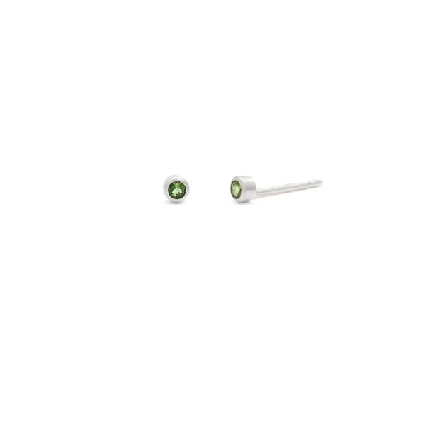 Tiny 2mm Gemstone Studs