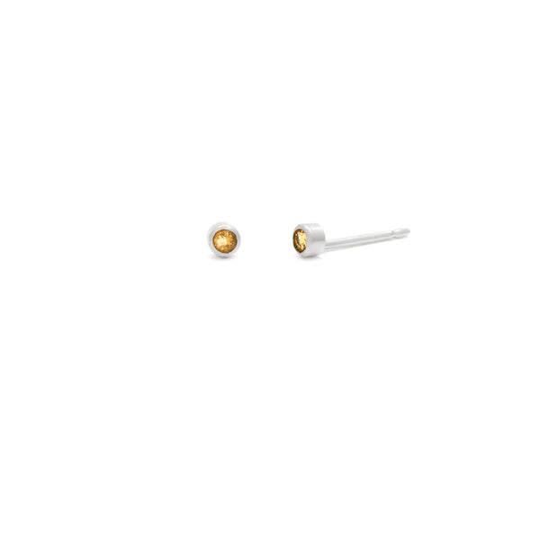 Tiny 2mm Gemstone Studs