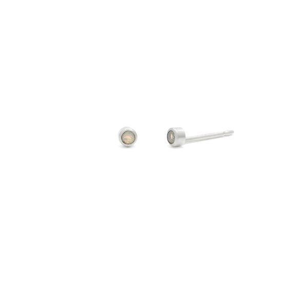 Tiny 2mm Gemstone Studs