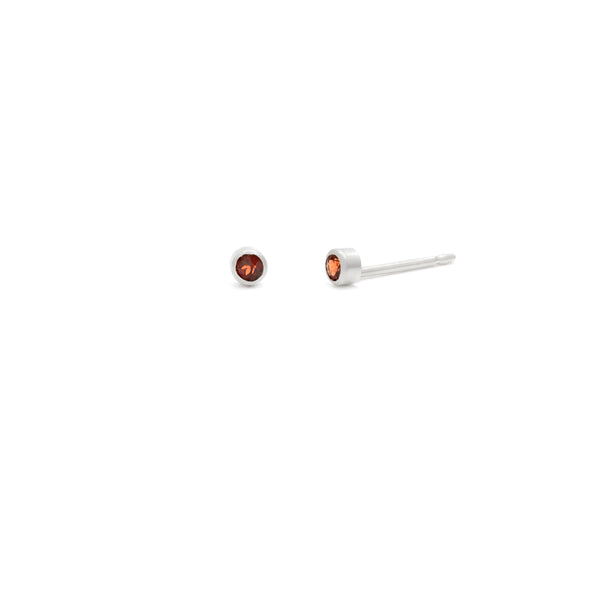 Tiny 2mm Gemstone Studs