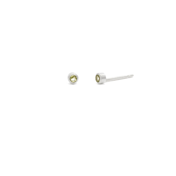 Tiny 2mm Gemstone Studs