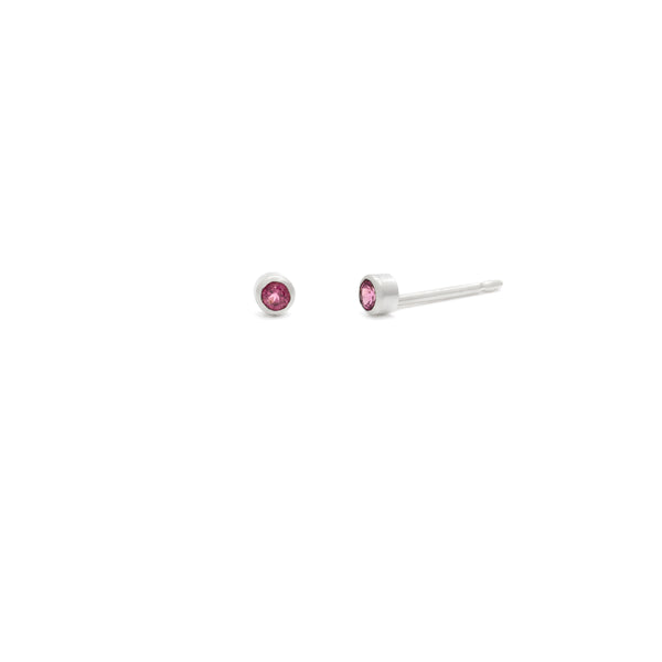 Tiny 2mm Gemstone Studs