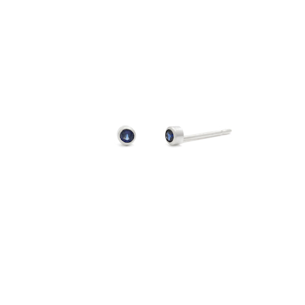 Tiny 2mm Gemstone Studs