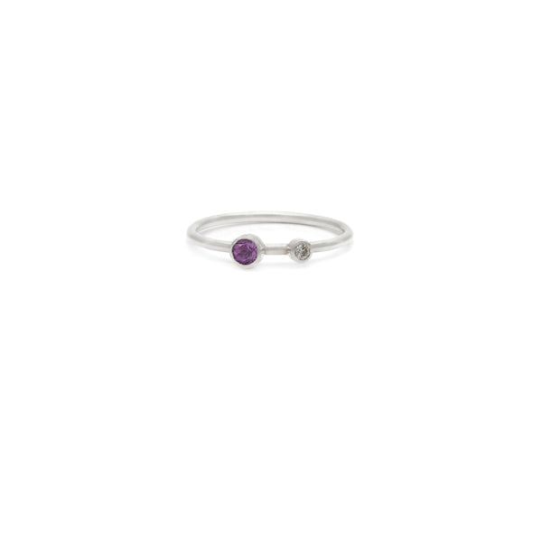 2 Stone Ring - Small Cubic Zirconia