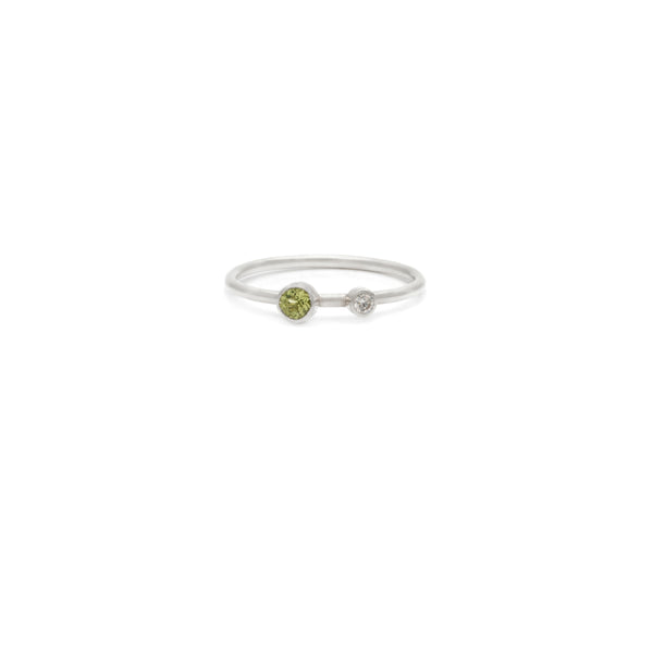 2 Stone Ring - Small Cubic Zirconia