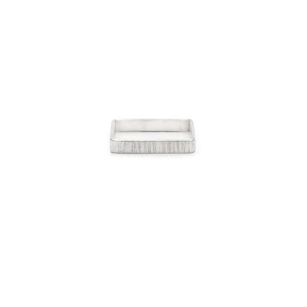 3mm Square Birch Bark Ring