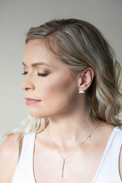 Brushed Ear Hugger Stud