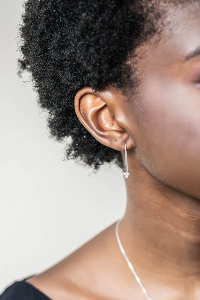 Cubic Zirconia Cluster Earrings