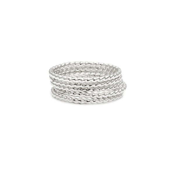 Simple Stackers - Silver Rope