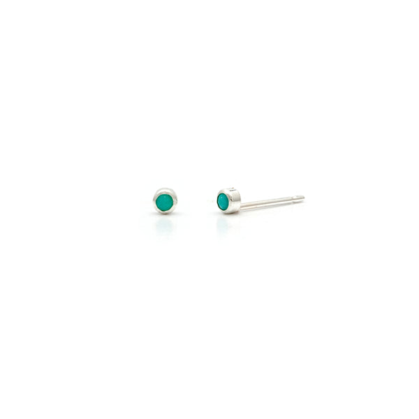 Tiny 2mm Gemstone Studs