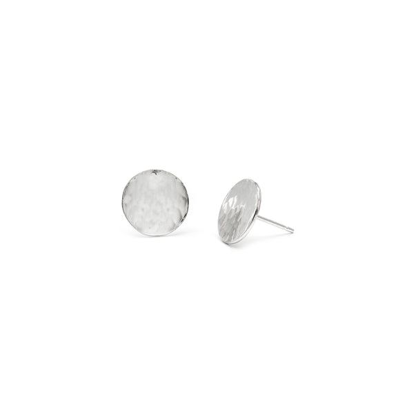 Mini Dot Studs - Hammered
