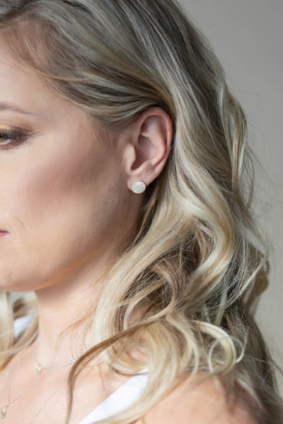 Mini Dot Studs - Brushed