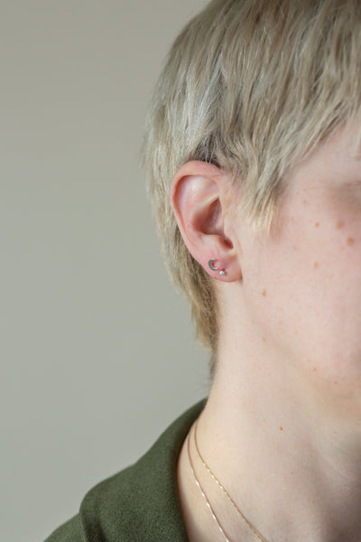 Tiny Star and Moon Studs