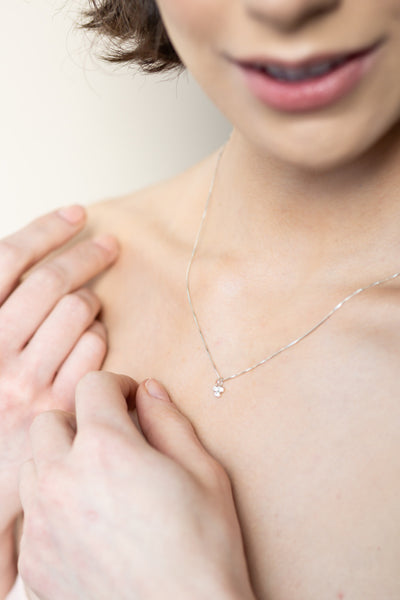 Cubic Zirconia Cluster Pendant