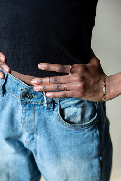 Simple Stackers - Gold Filled Rope