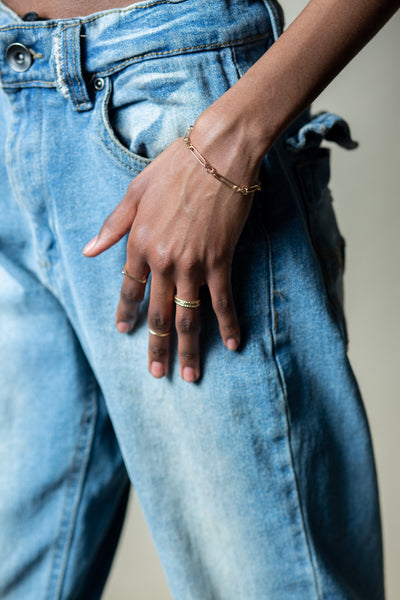 Mixed Link Chain Bracelet