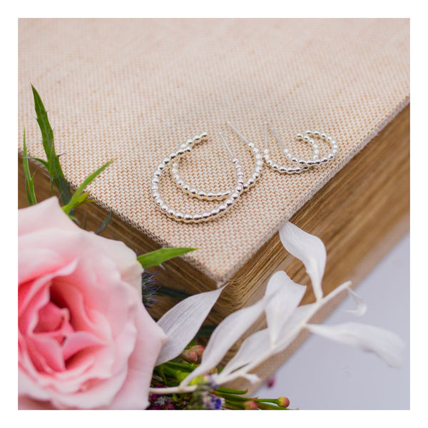 Bead Hoop Earrings
