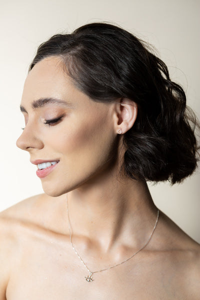 Tiny Bead Raindrop Studs